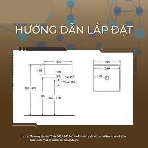 Ảnh công trình thực tế Lavabo Đặt Bàn BASIC BSB-1282