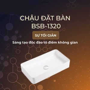 Ảnh công trình thực tế Lavabo Đặt Bàn BASIC BSB-1320
