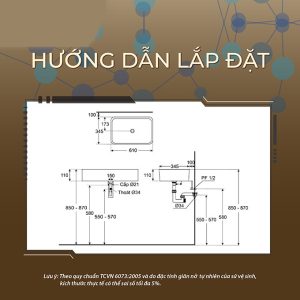 Ảnh công trình thực tế Lavabo Đặt Bàn BASIC BSB-1320