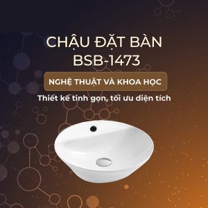 Ảnh công trình thực tế Lavabo Đặt Bàn BASIC BSB-1473