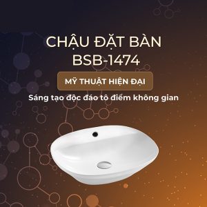 Ảnh công trình thực tế Lavabo Đặt Bàn BASIC BSB-1474