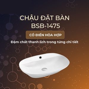 Ảnh công trình thực tế Lavabo Đặt Bàn BASIC BSB-1475