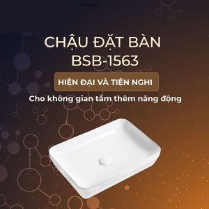 Ảnh công trình thực tế Lavabo Đặt Bàn BASIC BSB-1563