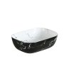 Lavabo Đặt Bàn BASIC BSB-8016D Vân Đá Đen