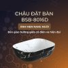 Lavabo Đặt Bàn BASIC BSB-8016D Vân Đá Đen - ảnh 3