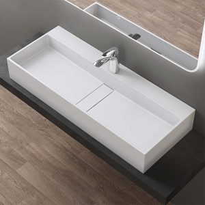 Ảnh công trình thực tế Lavabo Đặt Bàn Đá Solid Surface Ecod PYS9002