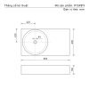 Lavabo Đặt Bàn Đá Solid Surface Ecod PYS9019 - ảnh 6