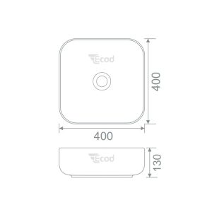 Ảnh công trình thực tế Lavabo Đặt Bàn Ecod EC5700