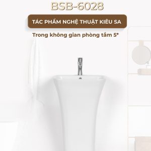 Ảnh công trình thực tế Lavabo Đặt Sàn BASIC BSB-6028