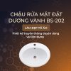 Lavabo Dương Vành BASIC BS-202 - ảnh 2