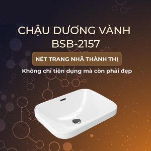 Ảnh công trình thực tế Lavabo Dương Vành BASIC BSB-2157