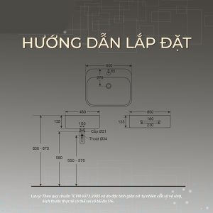 Ảnh công trình thực tế Lavabo Treo Tường BASIC BSB-1393