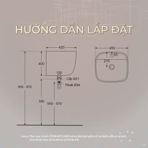 Ảnh công trình thực tế Lavabo Treo Tường BASIC BSB-7124