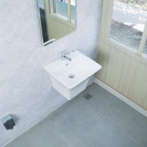 Ảnh công trình thực tế Lavabo Treo Tường Liền Khối Ecod EC6002