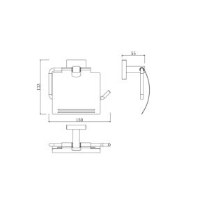 Ảnh công trình thực tế Lô Giấy Vệ Sinh BASIC BP-71006
