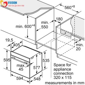 Ảnh công trình thực tế Lò Nướng Âm Tủ Bosch TGB.HBG634BB1B Series 8 Xuất Xứ Đức
