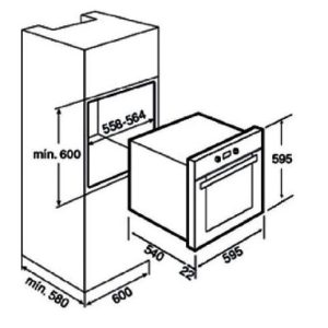 Ảnh công trình thực tế Lò Nướng Binova BI-66-SS