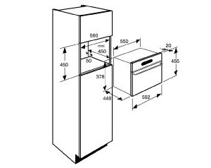 Ảnh công trình thực tế Lò Nướng Brandt FV1245X