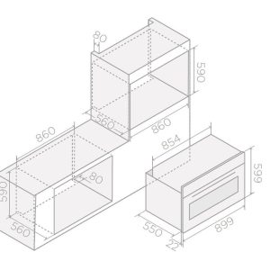 Ảnh công trình thực tế Lò Nướng Elica VIRTUS MULTI 90 TFT BL