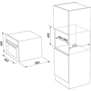 Ảnh công trình thực tế Lò Vi Sóng Franke FSO 45 FS C TFT BK XS