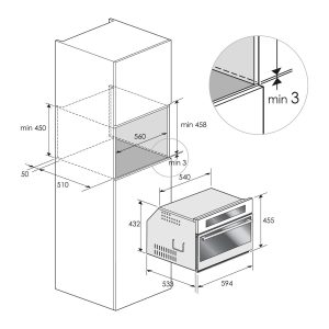 Ảnh công trình thực tế Lò Vi Sóng Kết Hợp Nướng Dudoff Victoria 45S