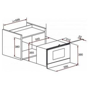 Ảnh công trình thực tế Lò Vi Sóng Teka MWS 22 BI
