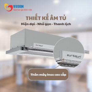Ảnh công trình thực tế Máy Hút Mùi Âm Tủ Eurosun EH-60AF85S