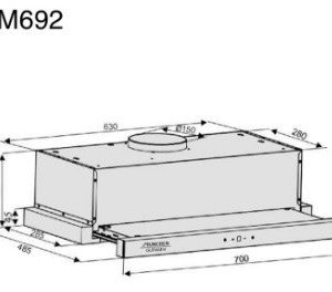 Ảnh công trình thực tế Máy Hút Mùi Âm Tủ Munchen AM 692