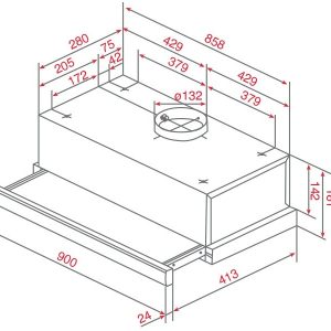 Ảnh công trình thực tế Máy Hút Mùi Âm Tủ Teka TL1 92