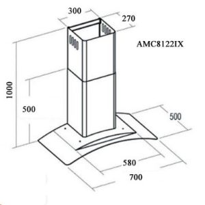 Ảnh công trình thực tế Máy Hút Mùi Áp Tường Munchen AMC 8122 IX