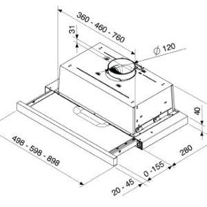 Ảnh công trình thực tế Máy Hút Mùi Brandt AT1346X