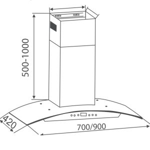 Ảnh công trình thực tế Máy Hút Mùi Canzy CZ-0490