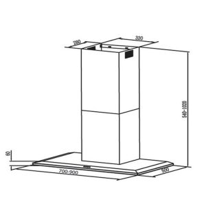Ảnh công trình thực tế Máy Hút Mùi Canzy CZ-T07