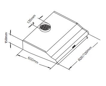 Máy Hút Mùi Cổ Điển Fandi FD - 605S/705S