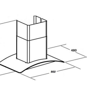 Ảnh công trình thực tế Máy Hút Mùi D’mestik C Glass P65/90
