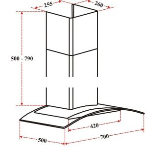 Ảnh công trình thực tế Máy Hút Mùi D’mestik ES 8070 DMK