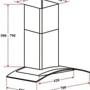Ảnh công trình thực tế Máy Hút Mùi D’mestik ES 8170 DMK