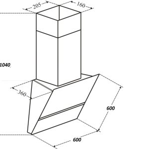 Ảnh công trình thực tế Máy Hút Mùi D’mestik MOD 3000 BL 60