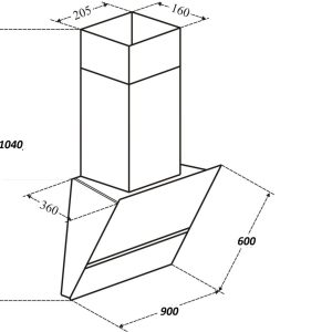 Ảnh công trình thực tế Máy Hút Mùi D’mestik MOD 3000 BL 90