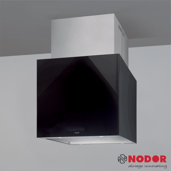 Máy Hút Mùi Đảo Nodor ISLA CUBE GLASS BLACK