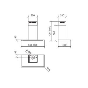 Ảnh công trình thực tế Máy Hút Mùi Dudoff Tecna 90SGB