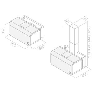 Ảnh công trình thực tế Máy Hút Mùi Elica 70CC EVOQUE