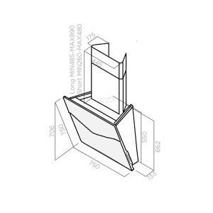 Ảnh công trình thực tế Máy Hút Mùi Elica CONCETTO SPAZIALE