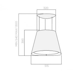 Ảnh công trình thực tế Máy Hút Mùi Elica EASY UX WH/F/50