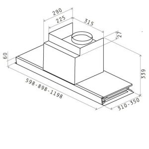 Ảnh công trình thực tế Máy Hút Mùi Elica FILO IX/A/60