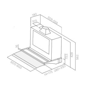 Ảnh công trình thực tế Máy Hút Mùi Elica GLIDE