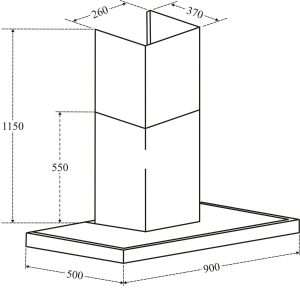 Ảnh công trình thực tế Máy Hút Mùi Eurosun EH-90AF88