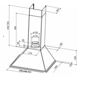 Ảnh công trình thực tế Máy Hút Mùi Faber Synthesis 60