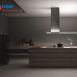 Ảnh công trình thực tế Máy Hút Mùi Kính Toa Kaff KF-IS1500S LUX
