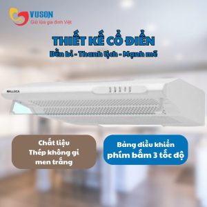 Ảnh công trình thực tế Máy Hút Mùi Malloca F870W